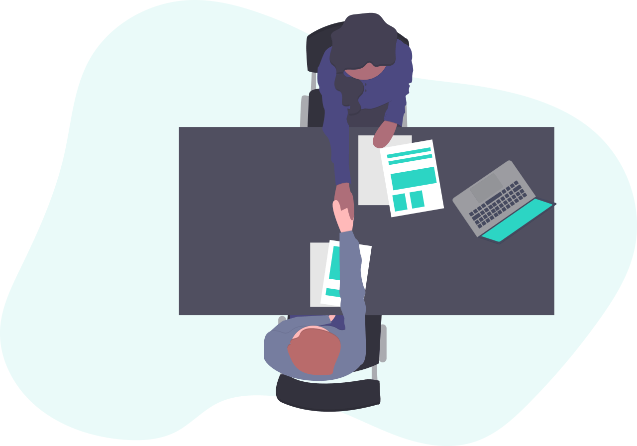 Cliente haciendo negocio