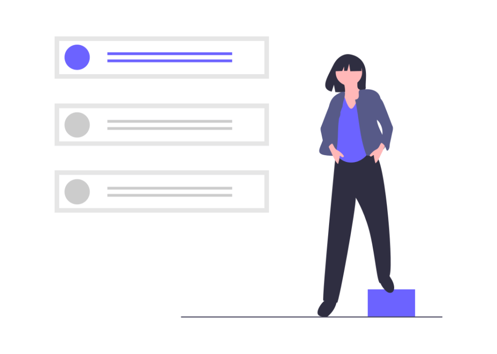 Chica de lado de un cuadro 