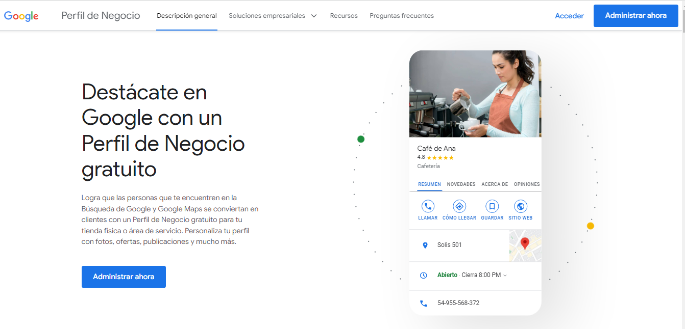 Comenzar hacer ficha de Google Mi negocio