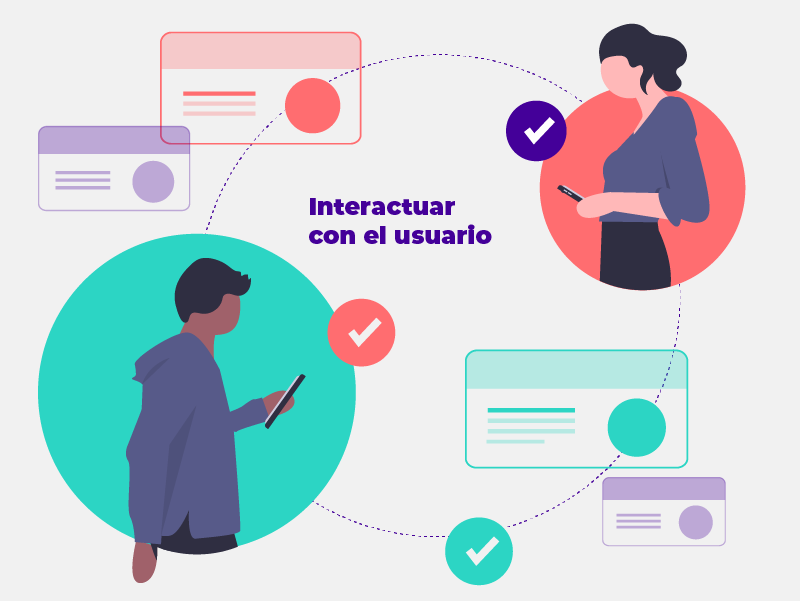 interactuar con el usuario