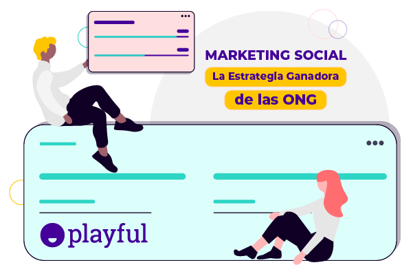 Dos personas de ONG planeando una estrategia de Marquetin para ONG